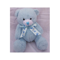 SMALL JAMIE BEAR BLUE (L) 9CM