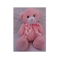 SMALL JAMIE BEAR PINK  (L) 9CM