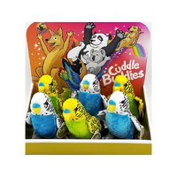 CUDDLE BUDDIES BUDGIE ASST 24CM