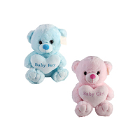 PLUSH TOY BEAR BABY BOY/GIRL 28CM 2ASST