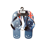 AUSTRALIAN FLAG FLIP FLOPS SOLD QTY12