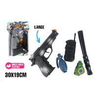 SPECIAL FORCES DELUXE GUN PLAYSET 7PC 30X19CM