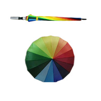 UMBRELLA GOLF RAINBOW 70CM