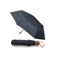 UMBRELLA FOLDABLE BLACK CROOK HANDLE