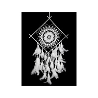 30CM DIAMOND MACRAME DREAM CATCHER QTY 2