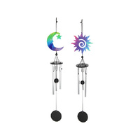 STAR/MOON COLOURED MTL CHIME 2ASST SOLD QTY4