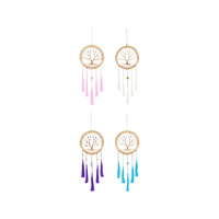 HAND WOVEN TOL DREAM CATCHER 16.5CM 4ASST