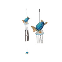 BLUE TURTLE RESIN WINDCHIME QTY 3