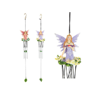 49CM SITTING FAIRY W/FLOWER CHIME 2ASST QTY 4