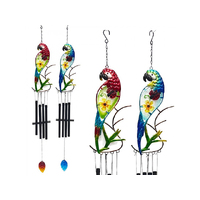 METAL BIRD WINDCHIME 87CM 2ASST