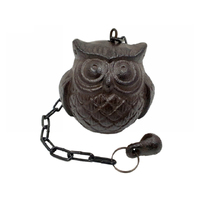 HANGING OWL IRON BIRD 32CM SOLD QTY2