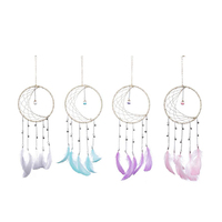 15CM MOON DREAM CATCHER W/WISHING BALL SOLD QTY4