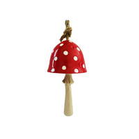 PORCELAIN MUSHROOM WINDCHIME 8X8X17CM SOLD QTY6