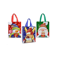 XMAS BAG NON WOVEN 32X26CM 3ASST