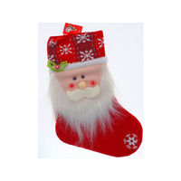 CHRISTMAS STOCKING SANTA CLAUS SOLD QTY12