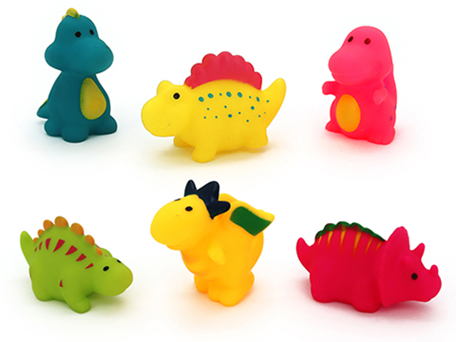 BATH TOYS DINOSAURS 6ASST SOLD QTY12