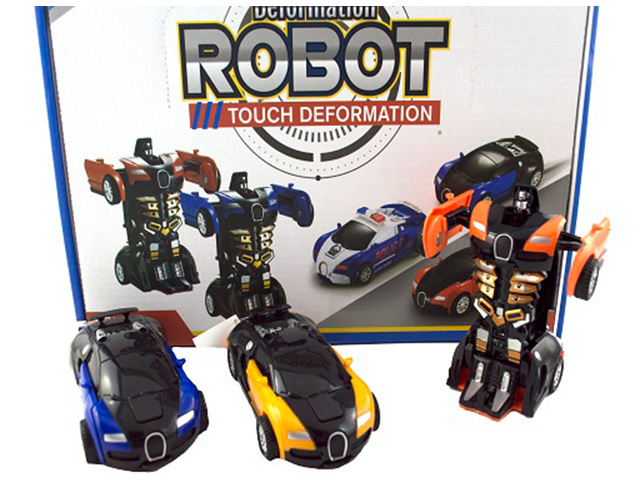 BUGATTI TRANSFORM ROBOT CAR 12CM UN8