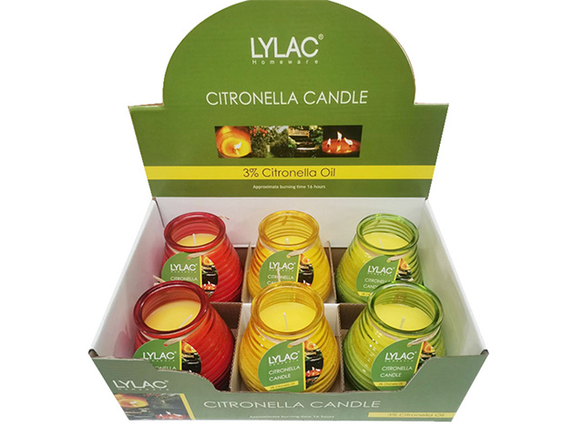 CITRONELLA CANDLE IN GLASS UN6