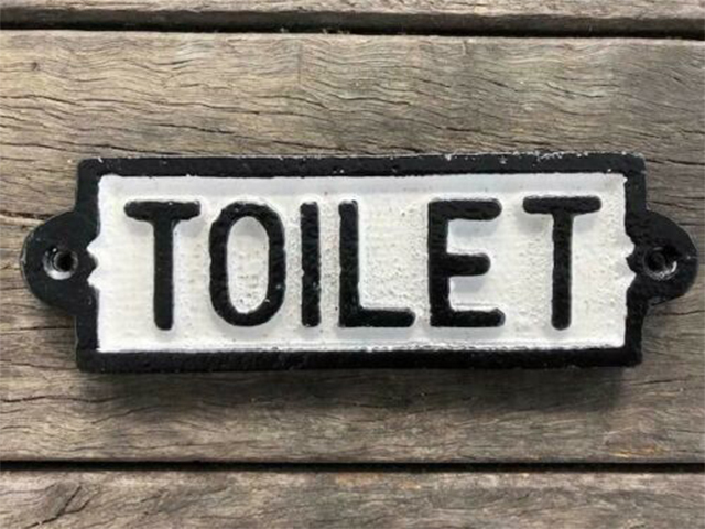 TOILET SIGN