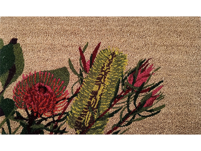 PVC COIR AUSSIE FLOWERS 45X75CM