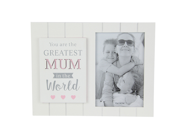 22X18CM GREATEST MUM PHOTO FRAME QTY 4