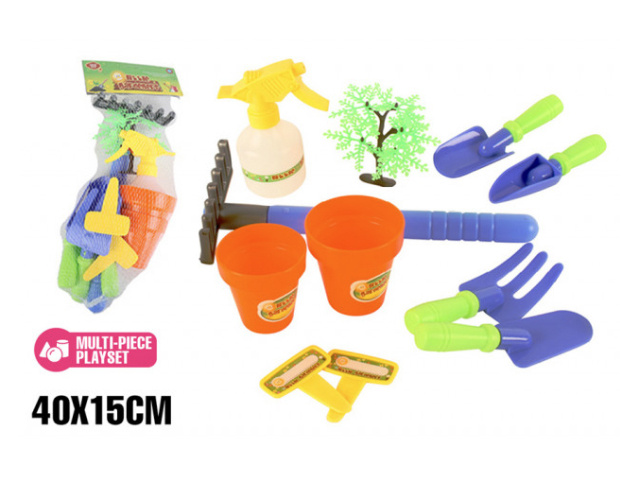 LITTLE GARDENER TOOL SET 11PC 40X15CM