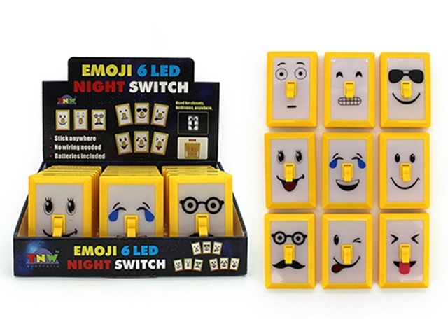 LIGHT UP LED EMOJI NIGHT SWITCH 9ASST UN18