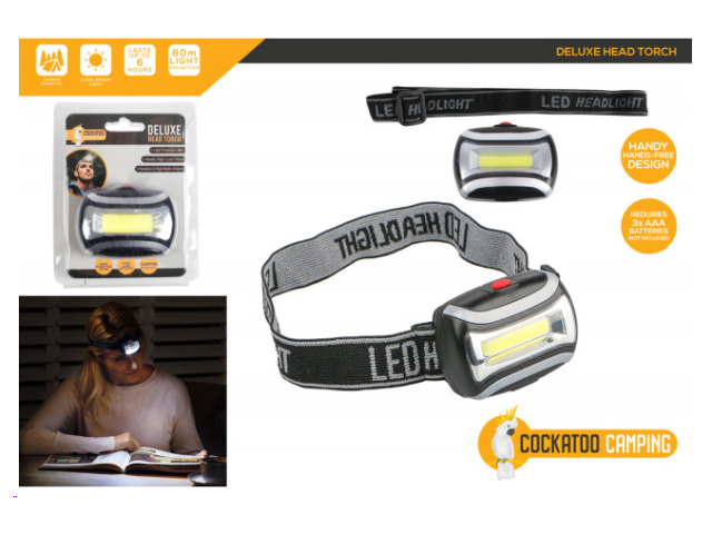 HEAD TORCH COB 3W 175L 3AAA