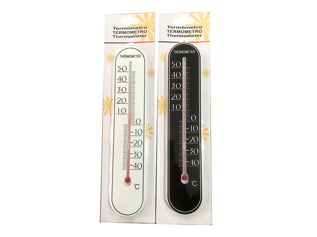 THERMOMETER BLACK/WHITE 4.9X25.8CM