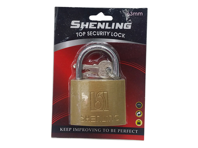 PADLOCK 63MM COATED COPPER