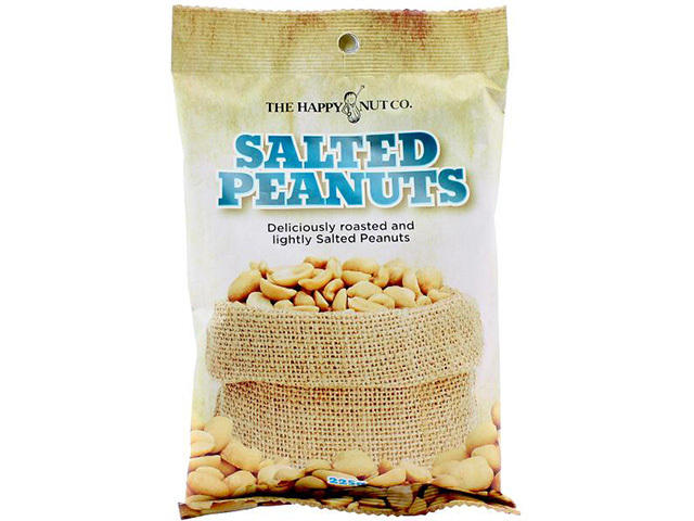 HAPPY NUT SALTED PEANUTS 225G SOLD QTY12