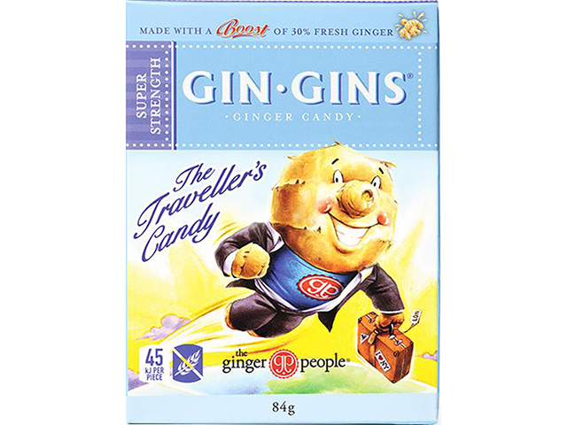 GINGINS SUPER STRENGTH GINGER CANDY BOX UN12