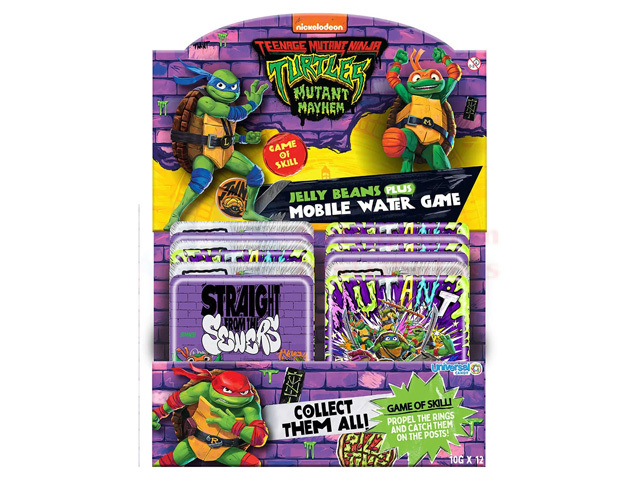 JELLY BEANS PLUS TMNT MOBILE WATER GAME 10G UN12