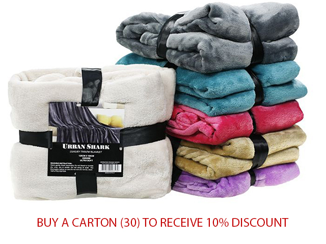 LUXURY THROW BLANKET 120X150CM 240GSM