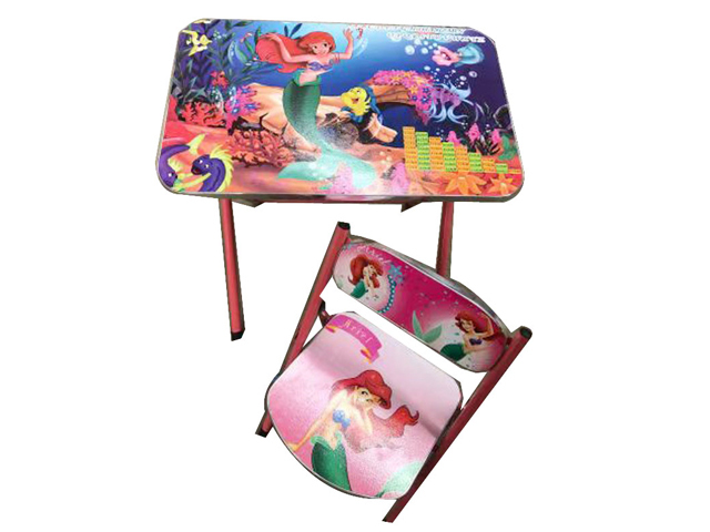 KIDS CHAIR &amp; TABLE 50X40CM MERMAID