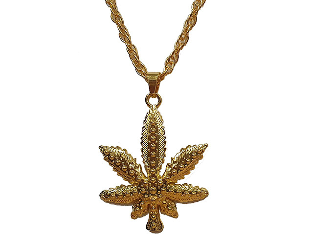 HEMP HEAVY METAL GOLD NECKLACE SOLD QTY10