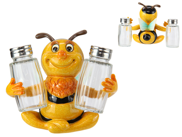 12CM BEE SALT AND PEPPER SET