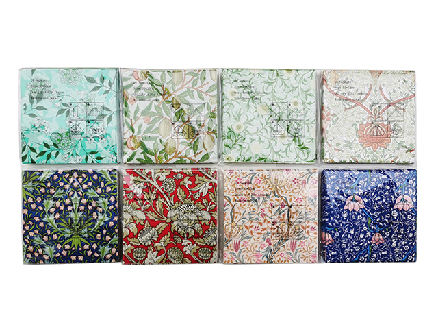 WILLIAM NORRIS NEW NAPKINS 20PK 33X33CM 8ASST