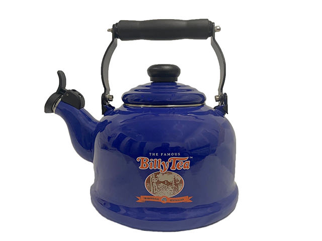 BILLY TEA 2.1L ENAMEL WHISTLING KETTLE