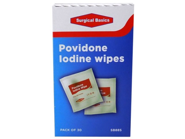 POVIDONE IODINE WIPES PK30 UN6