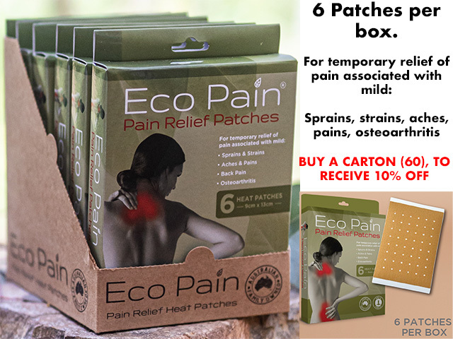 ECO PAIN RELIEF PATCHES 6PK UN6