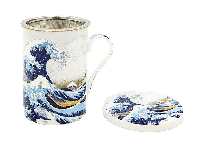 THE GREAT WAVE MUG 300CC PLUS STAINLESS STRAIN