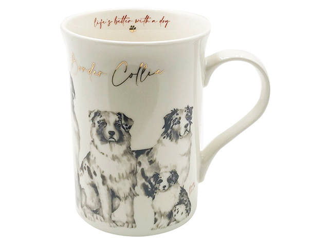 MUDDY PAWS BORDER COLLIE MUG 360ML