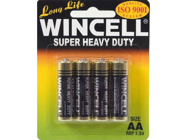 SUPER HEAVY DUTY AA BATTERY PK4 SOLD QTY12