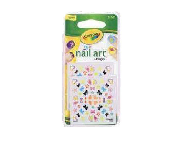 CRAYOLA NAIL ART STICKERS SOLD QTY4