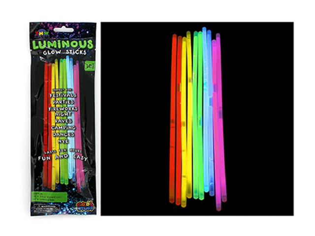 GLOWSTICKS-(10PER PACK) SOLD QTY12