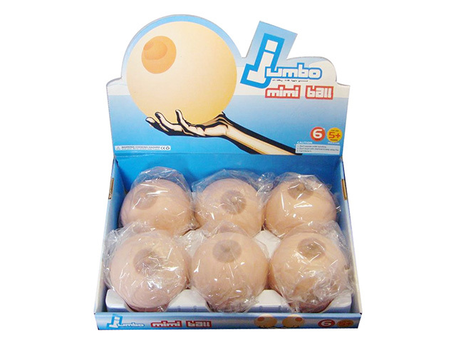 TOY BOOB STRESS BALLS 9.5CM UN6