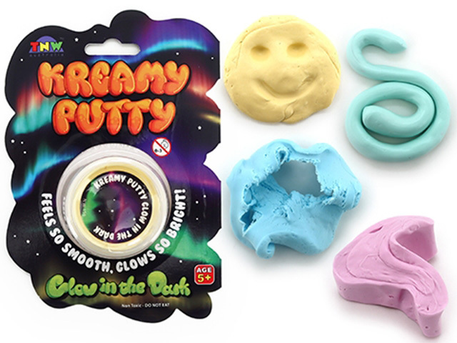 KREAMY PUTTY GLOW IN THE DARK 4ASST 15G UN12