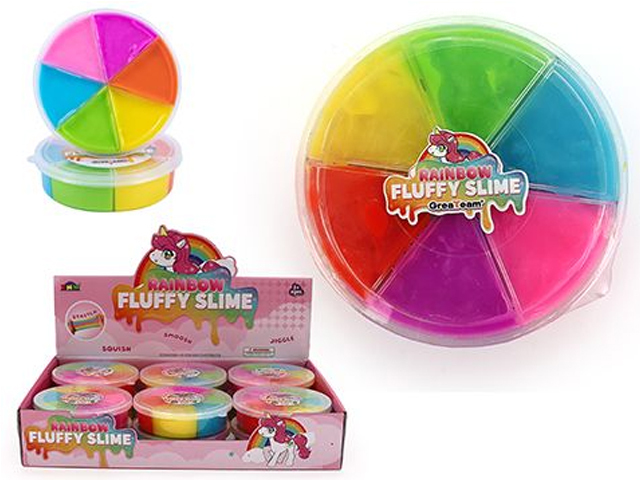 RAINBOW PUFFY SLIME COLOUR WHEEL 168G UN12