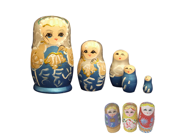 S/5 RUSSIAN DOLLS COLS 12.5CM